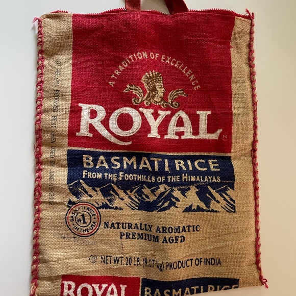 Burlap Tote - Picture 2 of 9